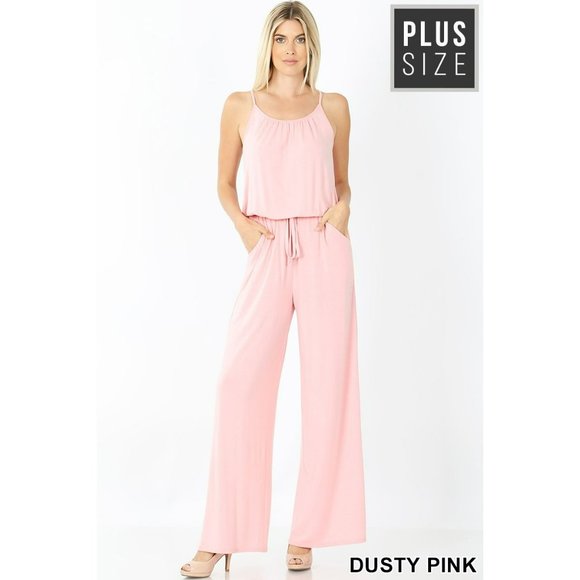 Zenana Only Exception Full Size Striped Jumpsuit main image 0